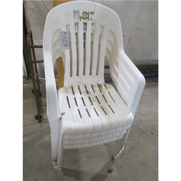 4 plastic lawn chairs Schmalz Auctions