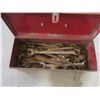 Image 1 : Metal Tool Box with Assorted wrenches & assortment nuts and bolts