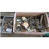 Image 1 : Box of assorted Nuts, bolts, screws, metal parts, etc.