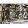 Image 3 : Pallet of misc. Items: Rope, metal parts, straps, vintage metal walker, etc.