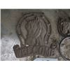Image 2 : Cast metal welcome sign with horse & cast door knocker with horse