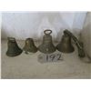 Image 1 : 4 Cast dinner bells – 3 have nice sound