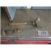 Image 1 : 2 Antique tools: and push drill, & Stanley planer