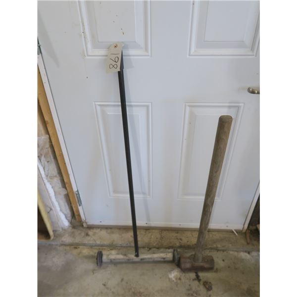 Sledge Hammer + Rolling magnet stick