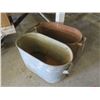 Image 2 : 2 Galvanized tubs (22.5”x 12”x 12")