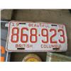 Image 2 : Lot of Collectibles: 1972 BC license plate, 2 tobacco tins, & “No Hunting” sign