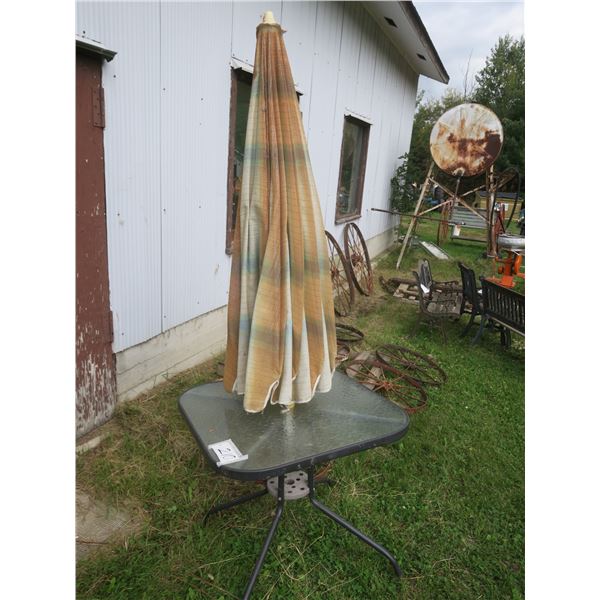 Glass Patio table – 31”x 31”x 28”