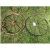 Image 3 : 2 Pairs of Welded metal tires – 25.75” diameter – perfect for yard decor