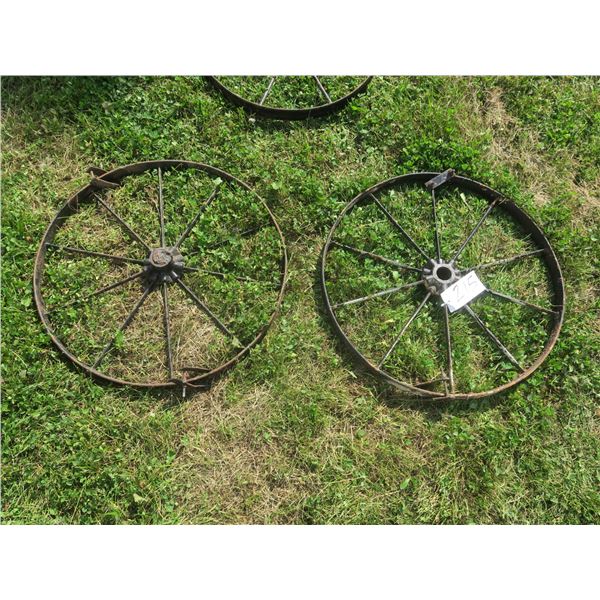 Pair of metal tires – 25.75” diameter
