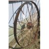 Image 2 : Antique Metal Tire 44”Diameter x 2”wide rim