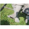 Image 3 : Cute decorative lawn ornament of boy & girl sitting on a swinging on a chair (31.5”x 36”)