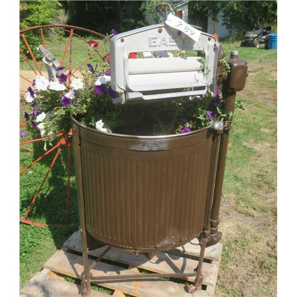 Antique metal washing machine – perfect for yard decor/flower bed