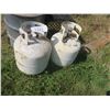 Image 2 : 2 Propane tanks with Galvanized drum – 15.5”diameter x 17.5”high