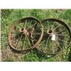 Image 1 : 2 Metal tires (32"diameter x 4" rims