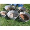 Image 1 : 5 galvanized buckets - small & large