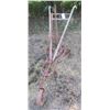 Image 1 : Antique horse drawn hand plow - metal and wood