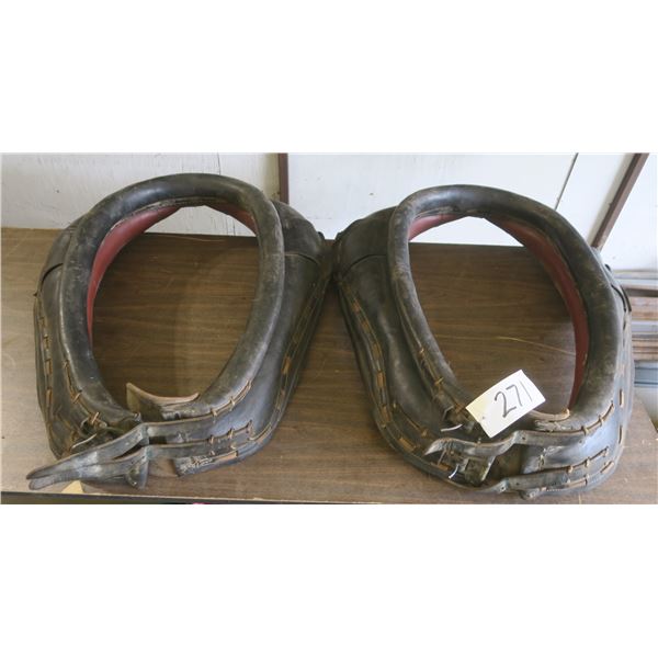 Matching pair of 28" horse collars