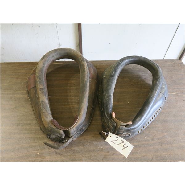 2 21" horse collars