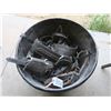 Image 1 : Large plastic tub of horse tack, halters, harness, etc.
