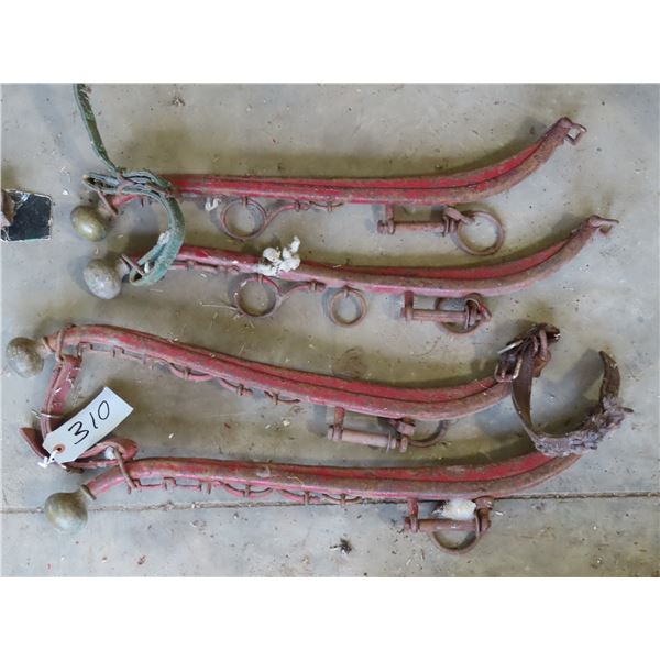 2 pairs of metal 28” long Horse Hanes