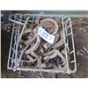 Image 2 : Metal crate of horse shoes