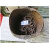 Image 1 : Metal Bucket of horse shoes