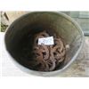 Image 1 : Metal Bucket of horse shoes
