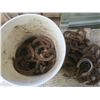 Image 1 : 5 gallon Bucket of horse shoes