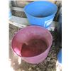 Image 2 : 6 livestock feed buckets (2ft diameter x 14"High = largest, 14" diameter x 11" high = smallest)