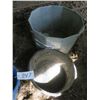 Image 4 : 6 livestock feed buckets (2ft diameter x 14"High = largest, 14" diameter x 11" high = smallest)