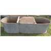 Image 1 : 8ft x 2.5ft x 2ft water tub - galvanized