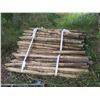 Image 1 : Pallet of apporximately 75-80 wooden fence posts - 6ft x 2"diameter