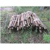 Image 2 : Pallet of apporximately 75-80 wooden fence posts - 6ft x 2"diameter