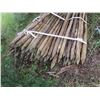 Image 3 : Pallet of apporximately 75-80 wooden fence posts - 6ft x 2"diameter