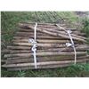 Image 4 : Pallet of apporximately 75-80 wooden fence posts - 6ft x 2"diameter