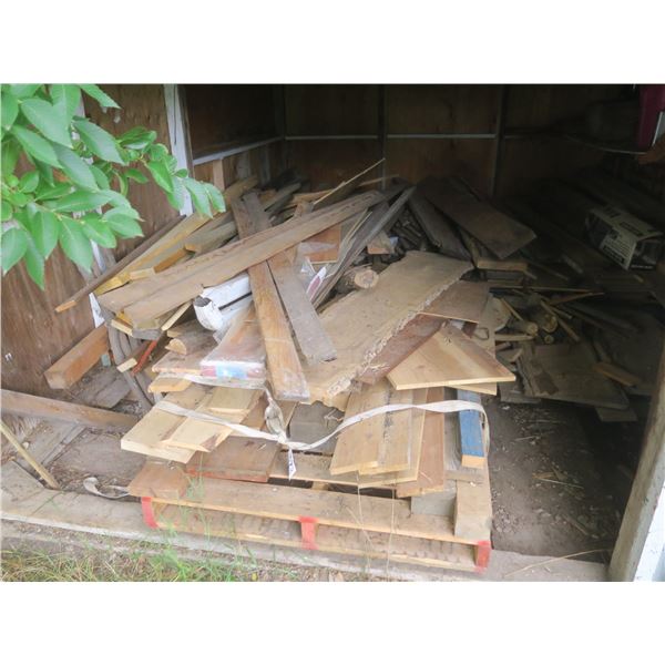 Jumbo lot of assorted wood - including Straight cut Ash - various lengths and cuts