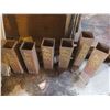Image 1 : 6 metal post holders 4=( 4"diameter x 14"High) & 2= ( 4"diameter x 16"High)