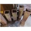 Image 3 : 6 metal post holders 4=( 4"diameter x 14"High) & 2= ( 4"diameter x 16"High)