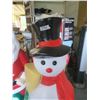 Image 5 : lighted Santa Clause & Snowman (42” tall)