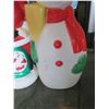 Image 6 : lighted Santa Clause & Snowman (42” tall)