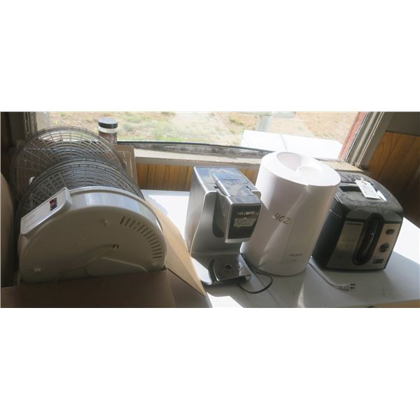 Lot of Kitchen aid appliances: Deep fryer, coffee maker, part of food dehydrator, & humidifier