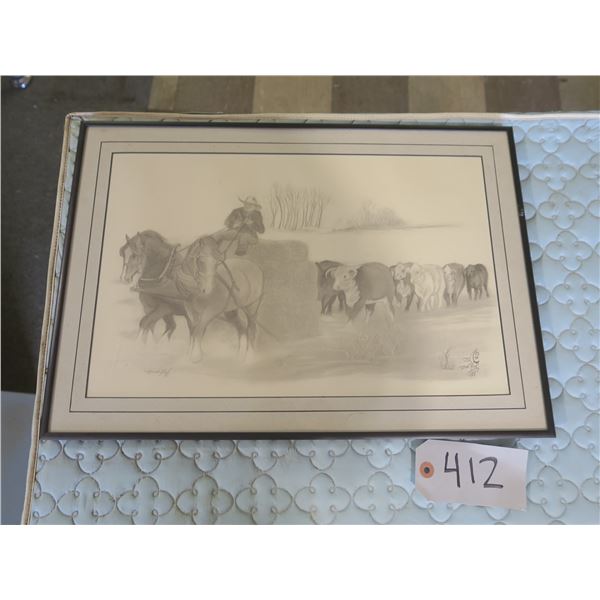 Don Raf 125/199 Print in Frame - 19"x13.5"