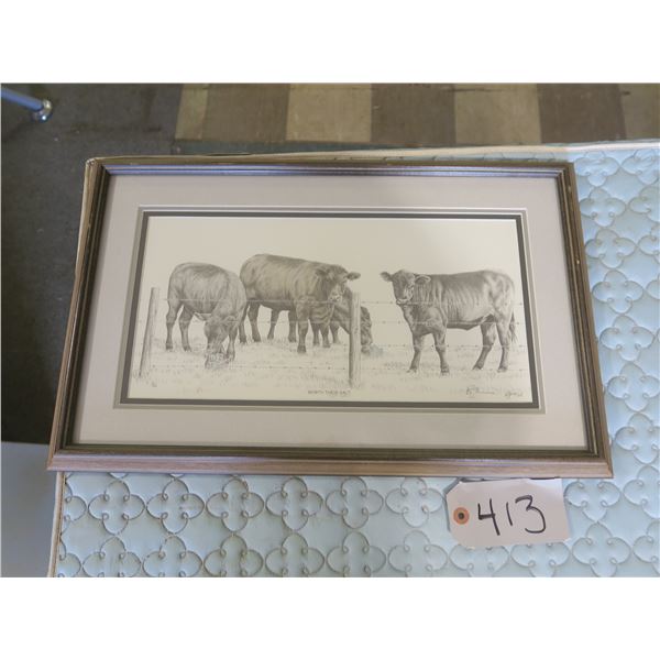 BJ Brom "Worth Their Salt" 18/795 Print in Frame - 20.5"x13"