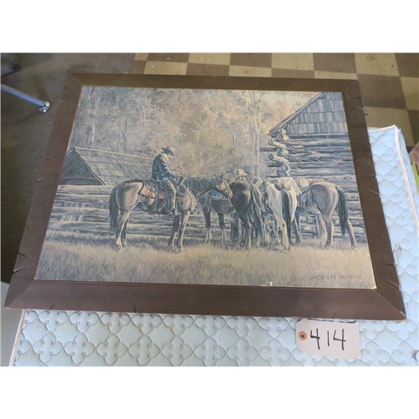 Jack Lee McLean Print on Wood - 27.5"x22"