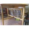 Image 3 : Wooden Fold Down Dining Table - 42"x42"x30" - Folds to 8" Wide
