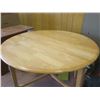 Image 4 : Wooden Fold Down Dining Table - 42"x42"x30" - Folds to 8" Wide
