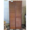 Image 1 : Shuttered Bifold Closet Door - Each Panel: 17"x77"