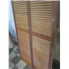 Image 2 : Shuttered Bifold Closet Door - Each Panel: 17"x77"