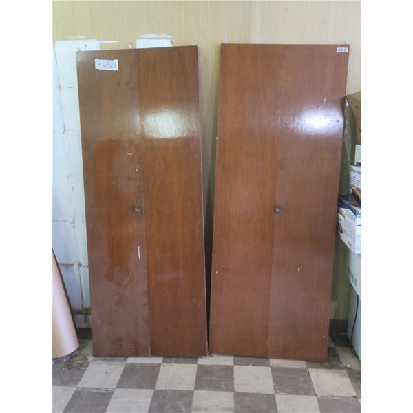 2 Bifold Closet Door - Each Panel: 15"x76.5"