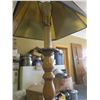 Image 3 : Wooden Floor Lamp with Table - 5ft tall